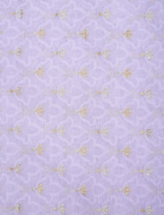 Pale Lavender Pure Cotton Silk Banarasi Suit