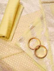 Lemon Yellow Linen Cotton Suit