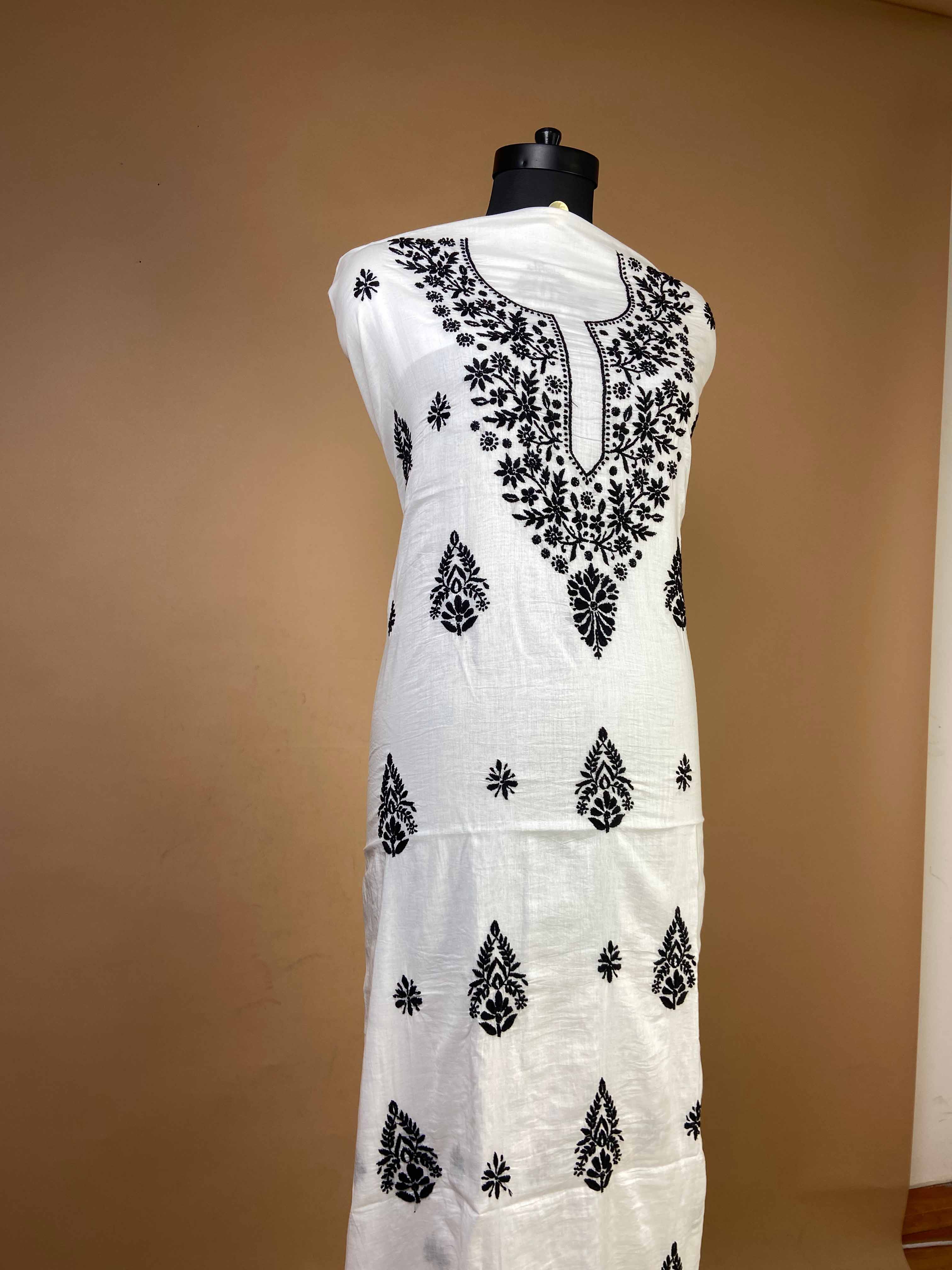 Pure Mulcotton Chikankari Suit